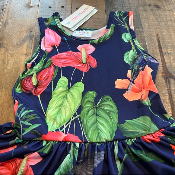 Dot Dot Smile size 7, 8/10 or 12/14 girls hummingbird Tank twirl dress new - Picture 7 of 8